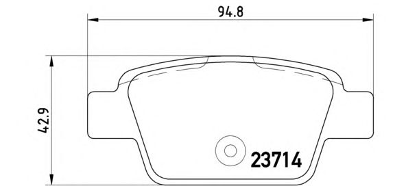 Тормозные колодки BREMBO P 23 080