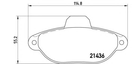 Тормозные колодки BREMBO P 23 096