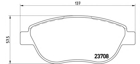 Тормозные колодки BREMBO P 23 119