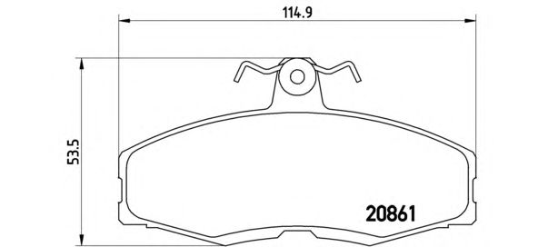 Тормозные колодки BREMBO P 24 013