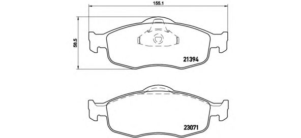 Тормозные колодки BREMBO P 24 037