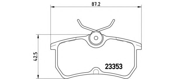 Тормозные колодки BREMBO P 24 047
