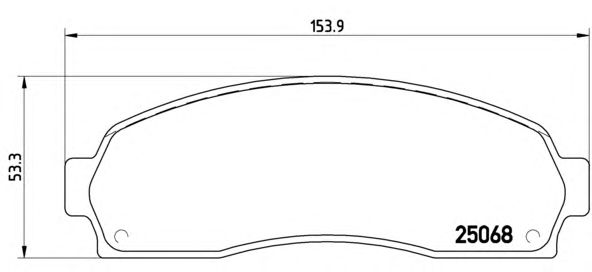 Тормозные колодки BREMBO P 24 081