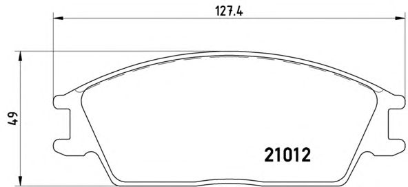 Тормозные колодки BREMBO P 30 001