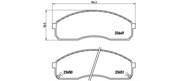 Тормозные колодки BREMBO P 30 012