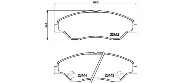 Гальмівні колодки BREMBO P 30 015