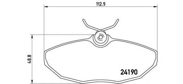 Гальмівні колодки BREMBO P 36 015