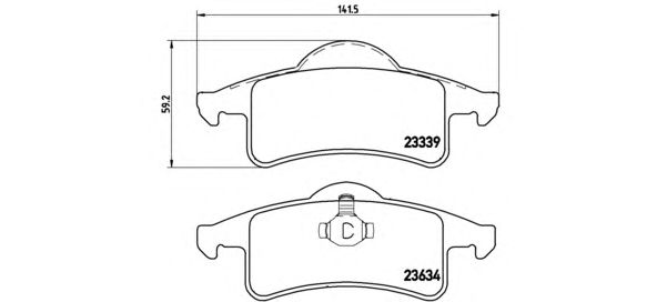 Тормозные колодки BREMBO P 37 006