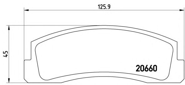 Тормозные колодки BREMBO P 41 002