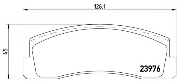 Тормозные колодки BREMBO P 41 005
