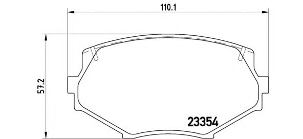 Тормозные колодки BREMBO P 49 020