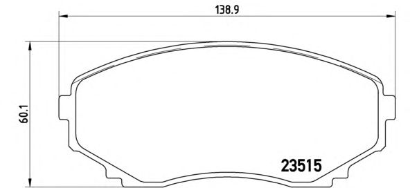 Тормозные колодки BREMBO P 49 028