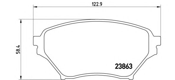 Тормозные колодки BREMBO P 49 029