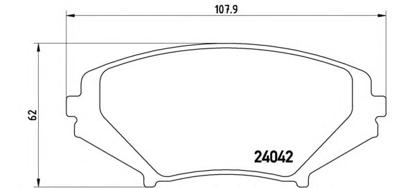 Тормозные колодки BREMBO P 49 034