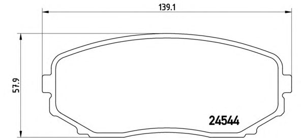 Тормозные колодки BREMBO P 49 040