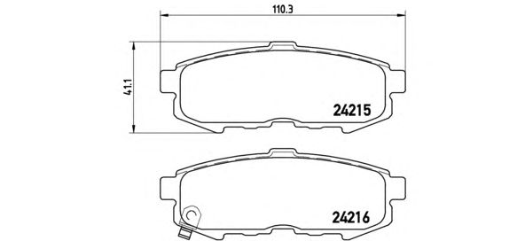 Тормозные колодки BREMBO P 49 042