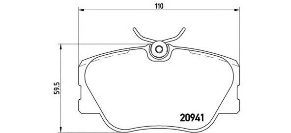 Тормозные колодки BREMBO P 50 008