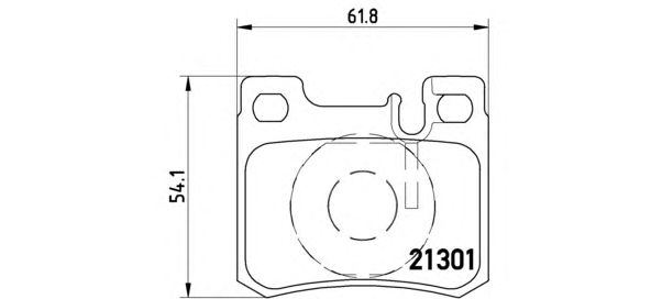 Тормозные колодки BREMBO P 50 012