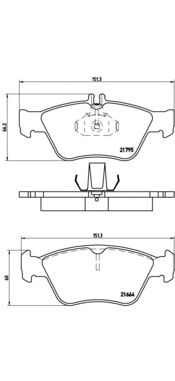 Тормозные колодки BREMBO P 50 023