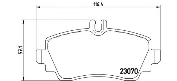 Тормозные колодки BREMBO P 50 035