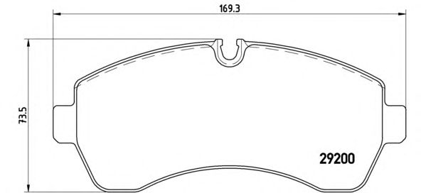 Тормозные колодки BREMBO P 50 059
