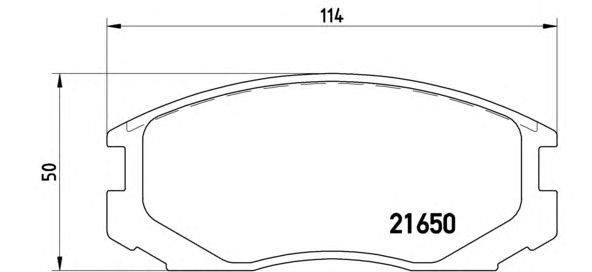Тормозные колодки BREMBO P 54 015
