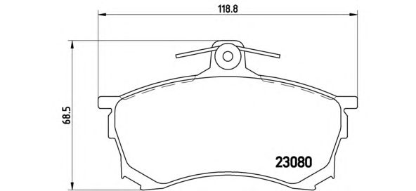 Тормозные колодки BREMBO P 54 021