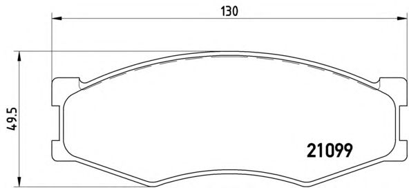 Тормозные колодки BREMBO P 56 014