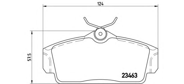 Тормозные колодки BREMBO P 56 036