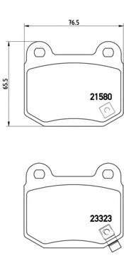 Тормозные колодки BREMBO P 56 048