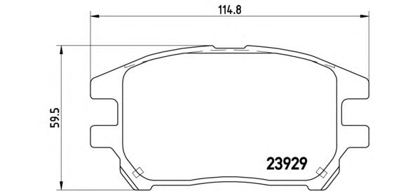 Гальмівні колодки BREMBO P 56 050