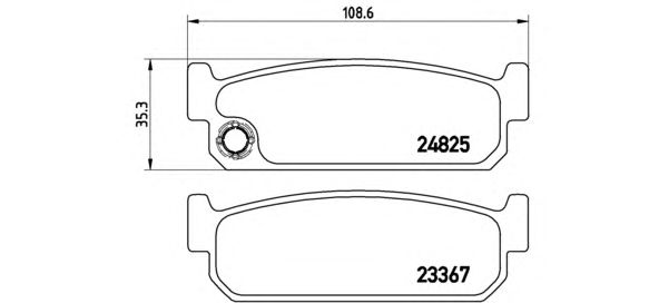 Тормозные колодки BREMBO P 56 067