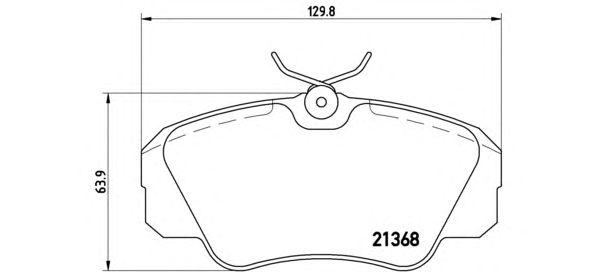 Тормозные колодки BREMBO P 59 016