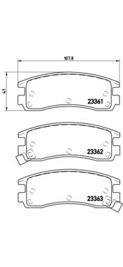 Тормозные колодки BREMBO P 59 027