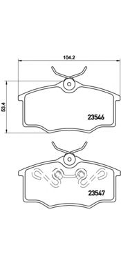 Тормозные колодки BREMBO P 59 034