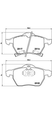 Тормозные колодки BREMBO P 59 048