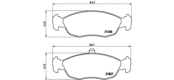 Тормозные колодки BREMBO P 61 051