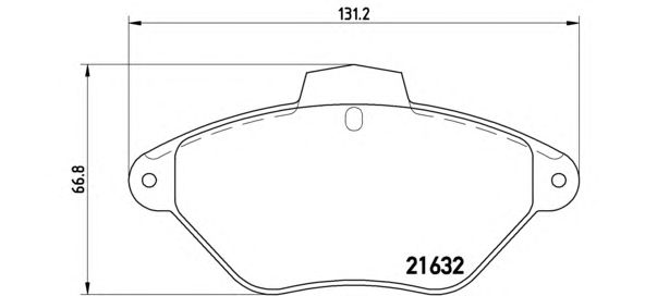 Тормозные колодки BREMBO P 61 053