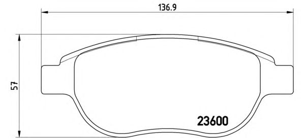Тормозные колодки BREMBO P 61 068
