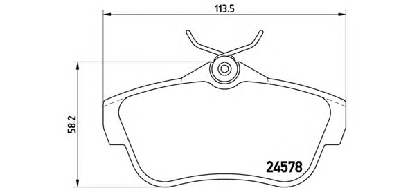 Тормозные колодки BREMBO P 61 095