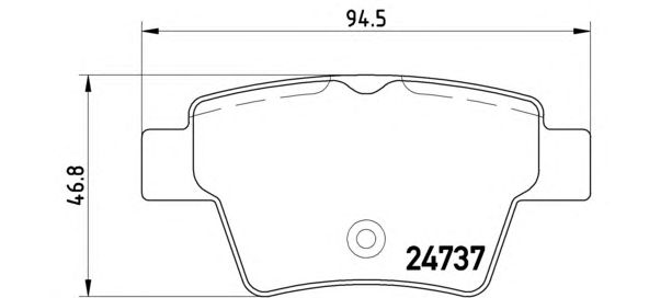 Тормозные колодки BREMBO P 61 100