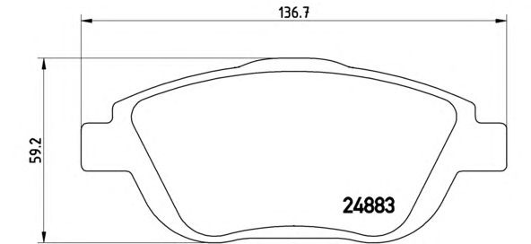 Тормозные колодки BREMBO P 61 103