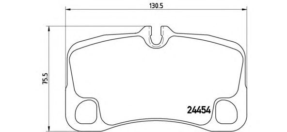 Тормозные колодки BREMBO P 65 013