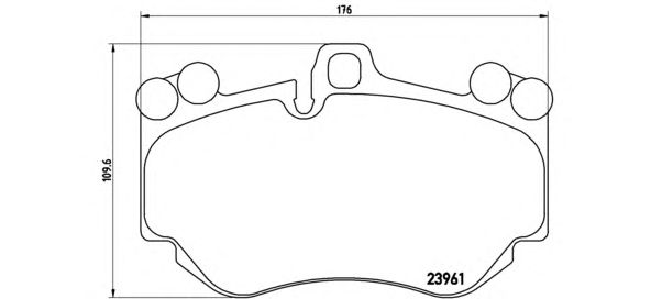 Тормозные колодки BREMBO P 65 016
