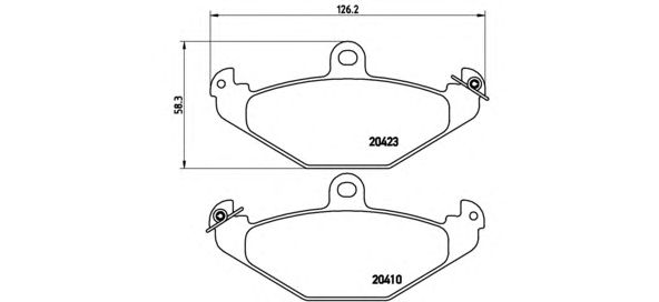 Тормозные колодки BREMBO P 68 017