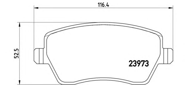 Тормозные колодки BREMBO P 68 033