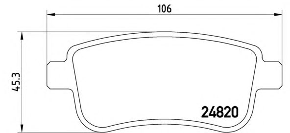 Тормозные колодки BREMBO P 68 041