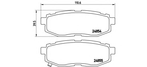 Тормозные колодки BREMBO P 78 018
