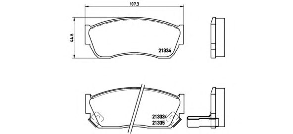 Тормозные колодки BREMBO P 79 005