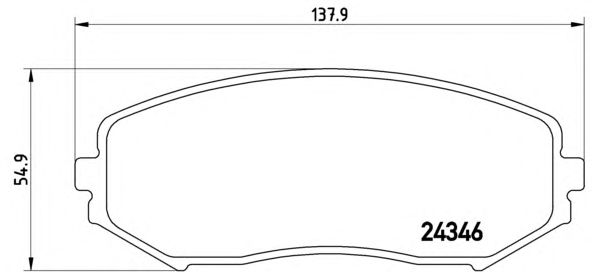 Тормозные колодки BREMBO P 79 018